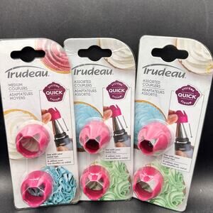 Trudeau Lot Assorted Couplers Quick System Cake Cupcake Decorating Tools
